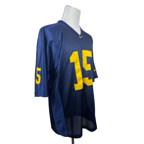 Nike Men's Navy Blue Football Jersey Sz XL - Picture 2 of 9